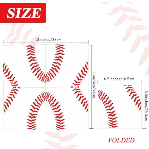 50 Pcs Napkins Paper Birthday Party Decorations Supplies Sports Baseball - Picture 5 of 7