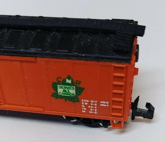 Model Power N Scale # 3435 Canadian National 78356 Box Car Orange Yugoslavia VTG - Image 4 of 4