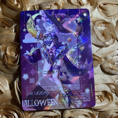 REM RE:ZERO Witch Moon BW GODDESS Holo Anime Waifu Girl Card