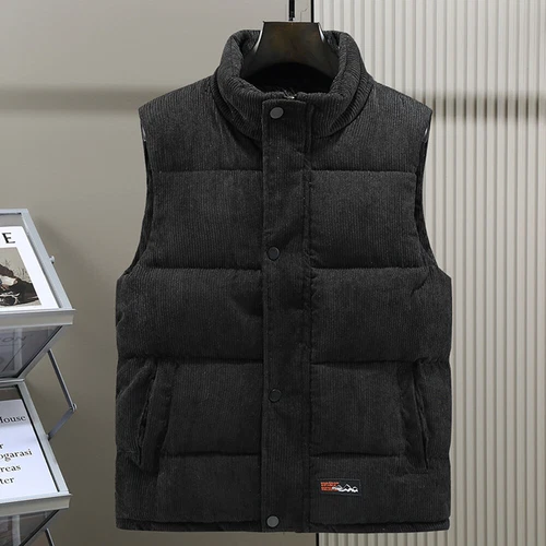 Mens Winter Body Warmer Sleeveless Padded Waistcoat Gilet Jacket Quilted Vest - Foto 10 di 17