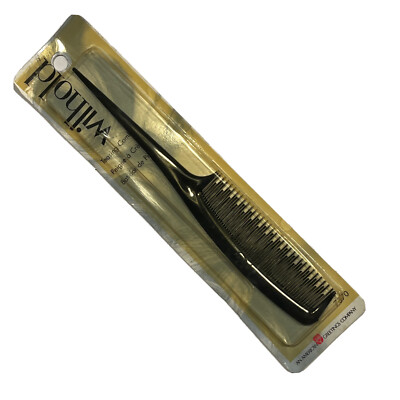 Vintage New WILHOLD 8'' Dresser Teasing Comb Pick Black #7370 Made In USA Sturdy