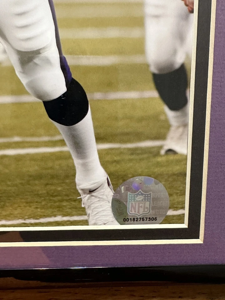 Foto de Steve McNair de los Baltimore Ravens 2005 NFL, estadísticas y logros de la NFL enmarcados Foto 3 de 4