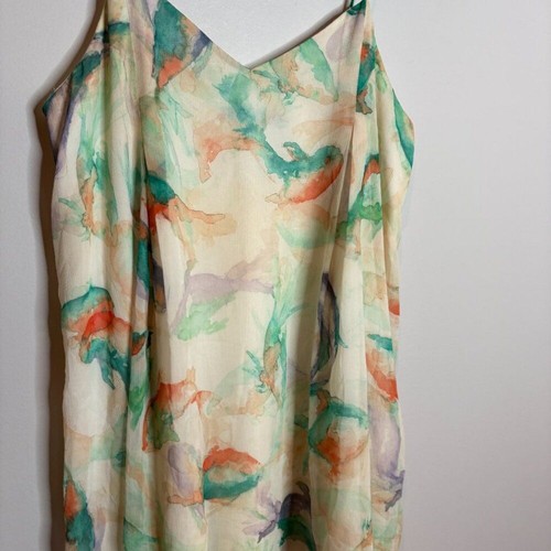 Zara Aquarell Trapez Schlupfkleid - Bild 2 von 5