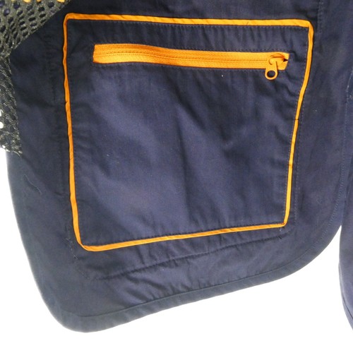 ORVIS Men's Blue Gray M Suede Vest Field Hunting Shooting Clay Target Utility - Picture 11 of 14