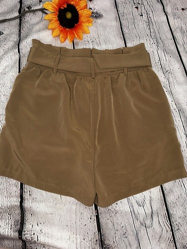 Pantaloncini abito da lavoro Have cachi marrone chiaro cintura taglia Piccolo nuovo con etichette - Foto 6 di 10