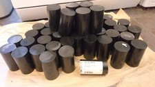 40mm Round Delrin Acetal black plastic bar ends