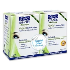 Eyelid Wipes Pre-moistened Eye Wipes Make-up Remover Twin Pack Beauty Care