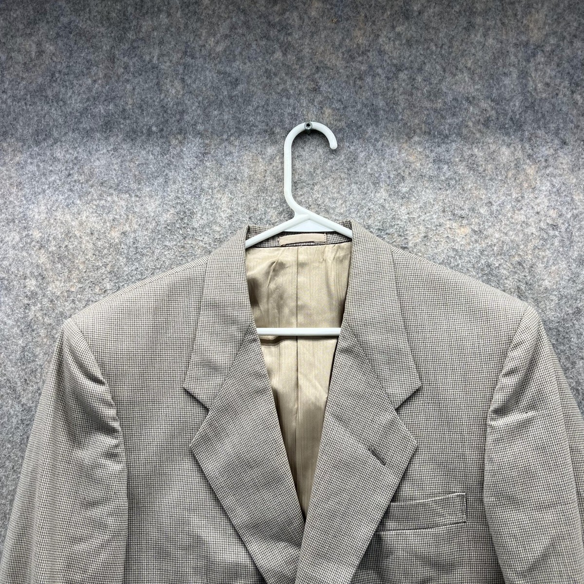 Givenchy Blazer Men 40 Adult Khaki Suit Jacket Beige Tan Pure Wool