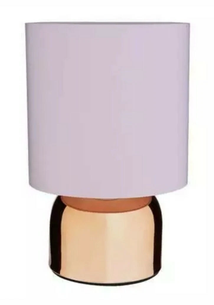 Rose gold touch lamp sales