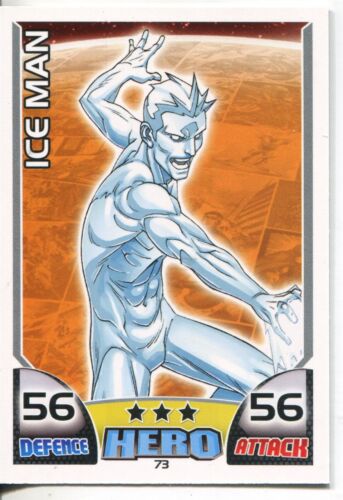 Marvel Hero Attax Series 1 Base Card #73 Ice Man - Picture 1 of 1