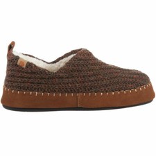 Acorn Women  s Moc Slippers Sustainable Camden Walnut Wool, Medium A19019WALWM
