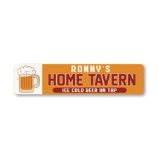 Personalized Beer Drinking Bar Sign Custom Name Tavern Pub Metal Sign