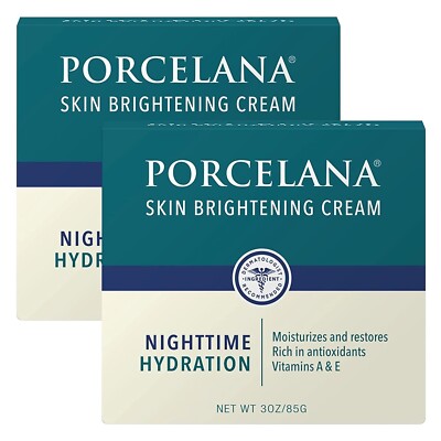 Porcelan Nighttime Hydration Cream Updated Formula -Fades Dark Spots (Pack Of 3)