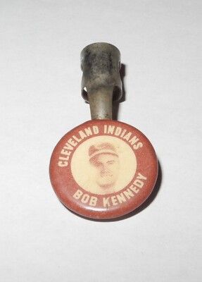 1949 Baseball Cleveland Indians Celluloid Pencil Clip Pin Button Bob Kennedy