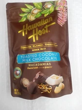 Hawaiian Host TOASTED COCONUT MILK CHOCOLATE MACS 7oz. BEST PRICES From Hilo