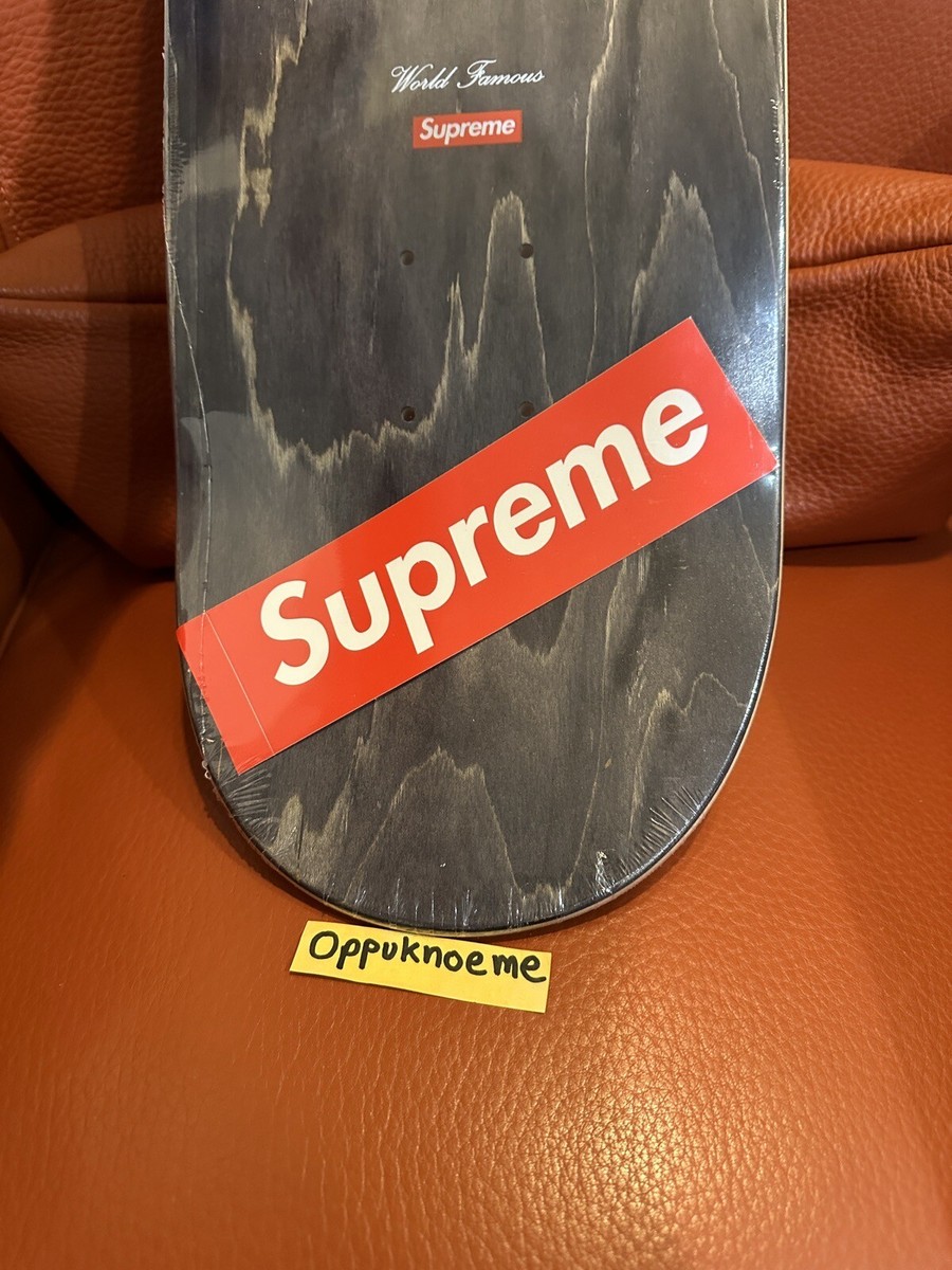 Supreme Bling Box Logo Gold Skate Deck Skateboard SS22 Size
