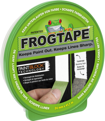 FROGTAPE Paintblock Maler-Kreppband Grün 24mm x 41,1m Abklebeband Multi-Surface
