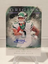 🔥📈2024 Panini Origins Braelon Allen RC  Auto /99 Color Match Jets Rookie Card 
