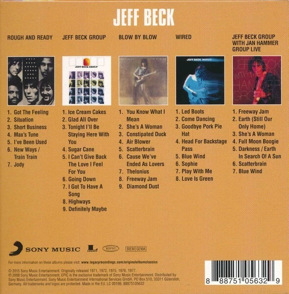 Jeff Beck  Original Album Classics 5-CD NEW SEALED Rough And Ready/Blow By Blow+ - Image 2 of 4