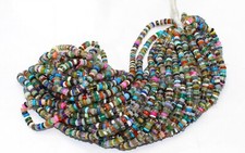 AAA Natural Mix Stone Smooth Rondelle Heishi 5/6mm Gemstone beads 16 Inch Long