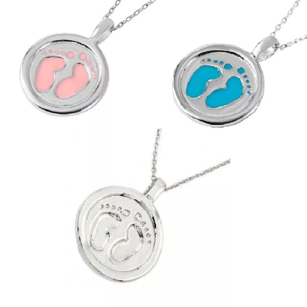 Footprint necklace clearance
