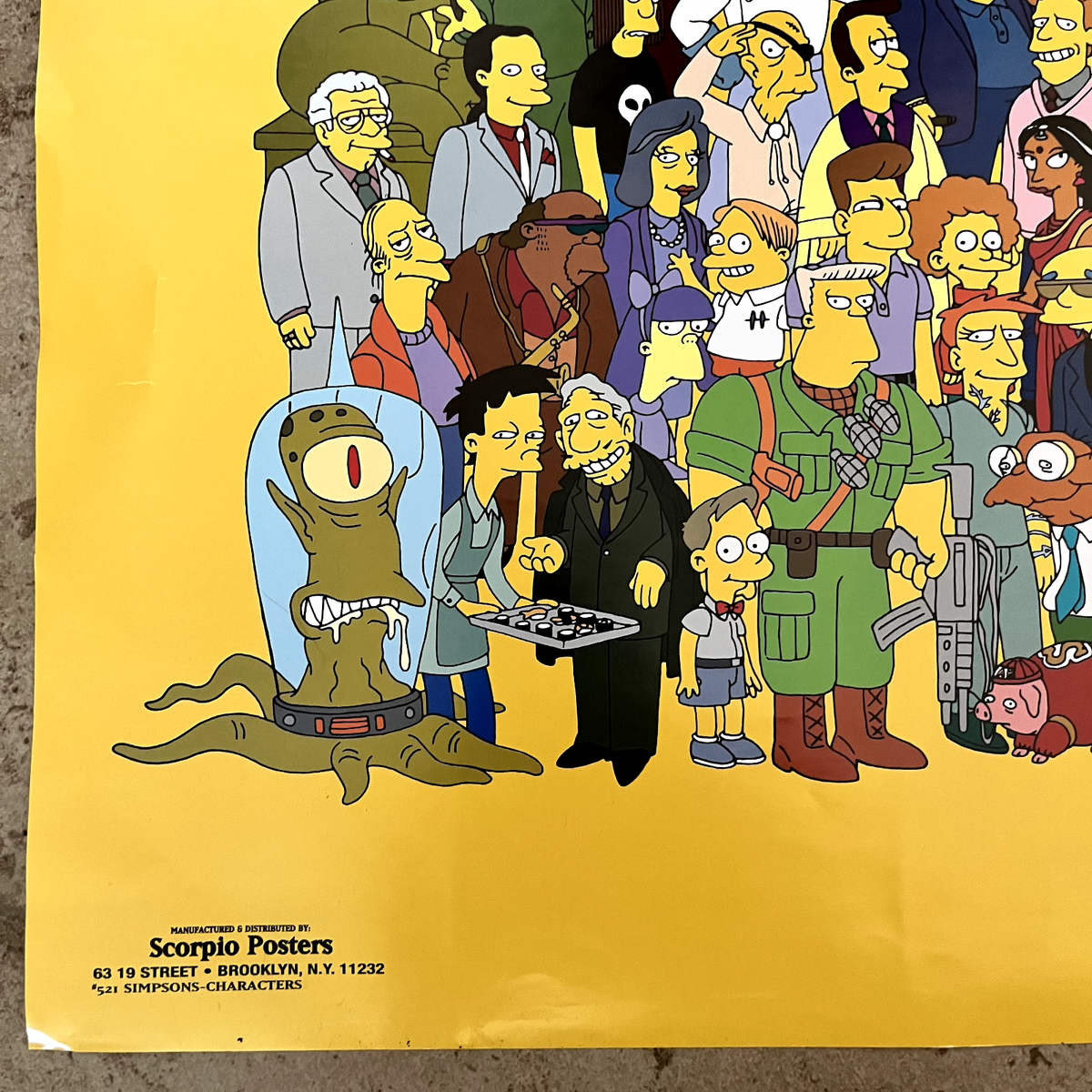 The Simpsons Poster 34”x22” by Matt Groening. All Characters to