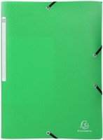 Sammelmappe Okap Din A4 Mit 3 Klappen Und Gummizug, Aus Pp 0,5 Mm HellgrüN