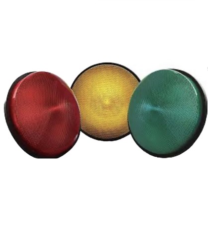NEW Qty Of (4) 12”Dialight GE YELLOW LED Traffic Light Signal Lens 120v 433-3230 - Picture 4 of 5