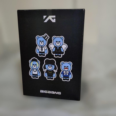 KRUNK BIGBANG Official YG Bear Plush toy T.O.P Version Blue DOOM