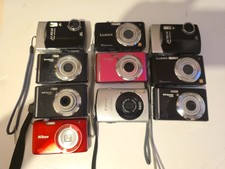 Joblot Of 10 Various Brand Digital  Cameras