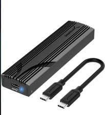SABRENT USB C NVMe Enclosure, Tool-Free M.2 SSD Case 10Gbps Only, Black 