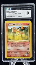 Blaine’s Charmander #61 1st Edition Gym Heroes 2000 Pokemon CGC 9 🔥 on eBay