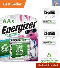 Rechargeable AA Batteries - 8 Pack, Lasting Power for All Devices 4.62 per battery