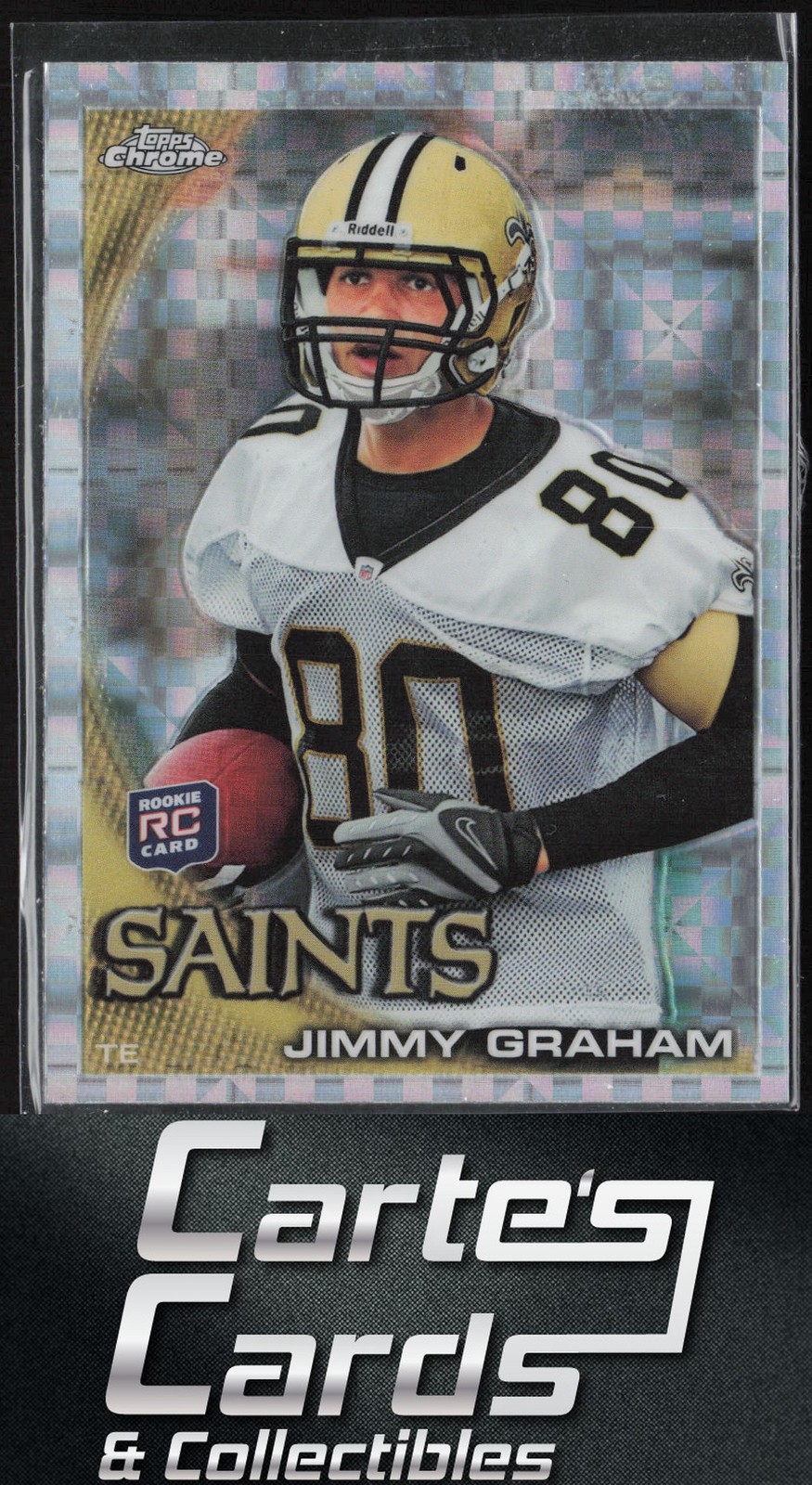 Jimmy Graham 2010 Topps Chrome #C67 Xfractors New Orleans Saints RC Rookie