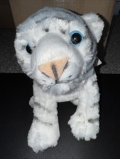Wild Republic Soft Baby White Tiger Plush Blue Eyes 2014 12"  10917