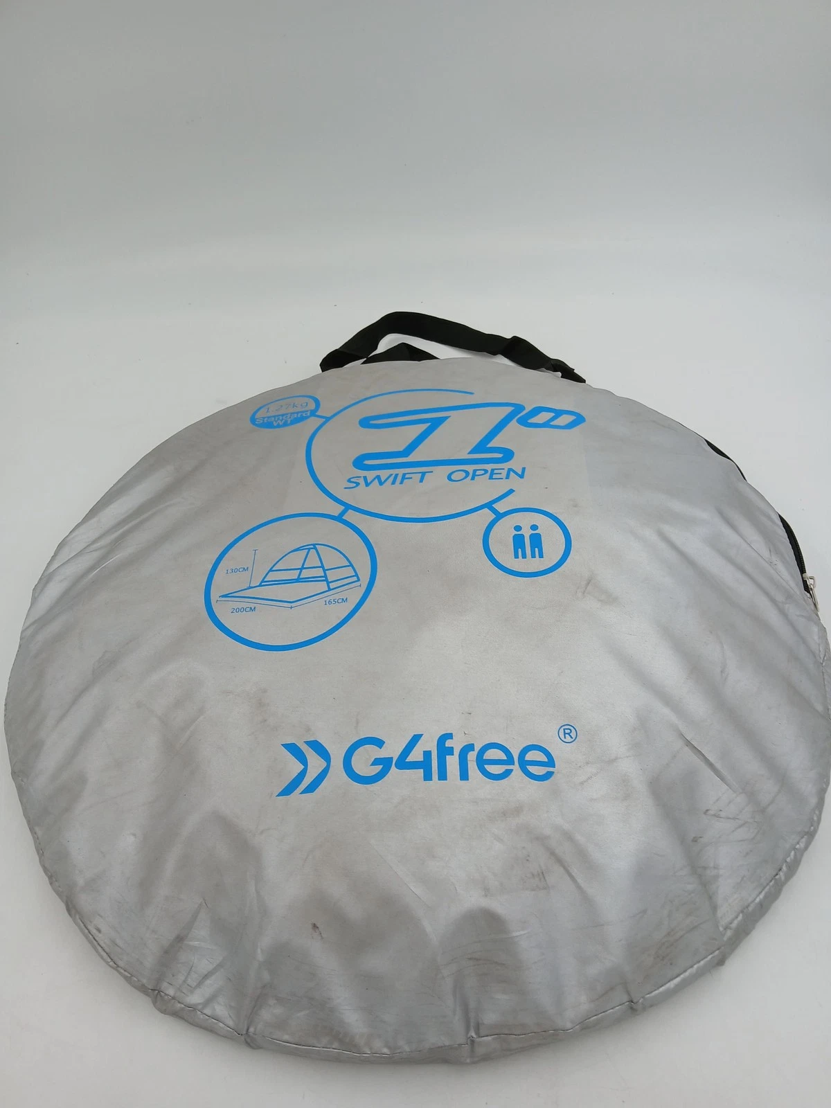 G4free Beach Tent Pop Up 2 Person Portable Dome Shelter Blue Sun Shade Carry Bag