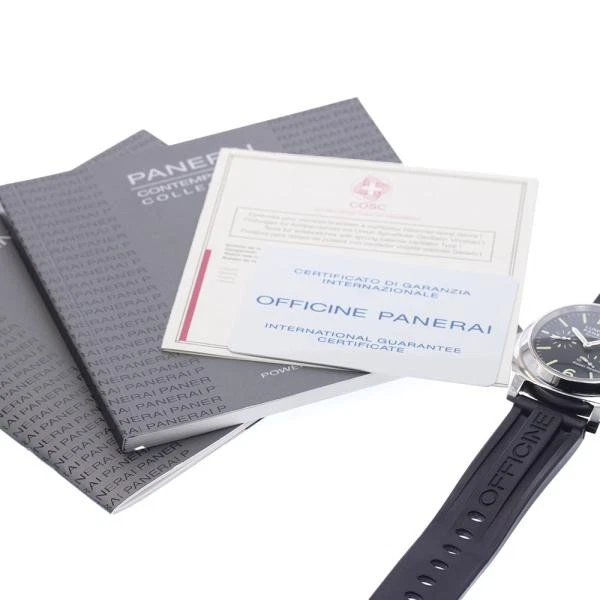 Panerai — Officine Panerai Luminor PAM00090 44mm SS Black Dial Automatic Watch #C3984