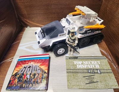 1985 GI JOE SNOW CAT Complete w/ Frostbite Hasbro ARAH Vintage Vehicle See Disc