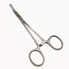 Dermal Anchor Holder 5.5" Body Piercing Forceps Hemostat Clamp Stainless Steel