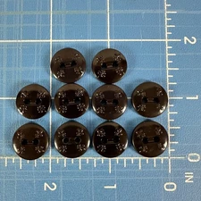 Boy Scouts of America BSA 10 Brown Replacement Uniform Buttons Fleur De Lis (#1)