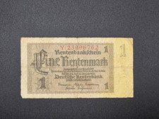 Germany 1 Rentenmark 1937 P#173b; serial number 8 digits VG/F