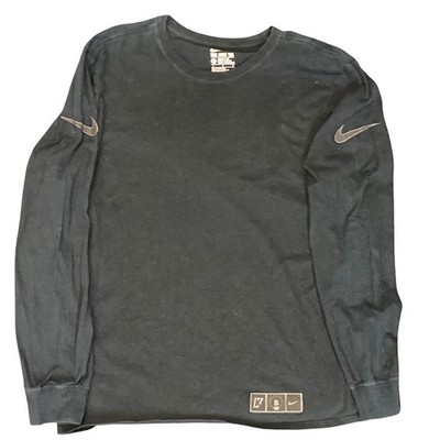 Nike Colin Kaepernick Long Sleeve Shirt Mens Large Black Athletic Graphic Tee