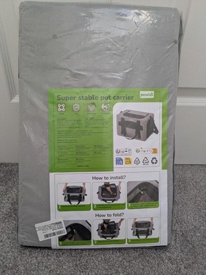 Pecute Super Stable Pet Carrier Katzen Dunkelgrau Neu