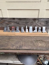 Vintage lot of 10 axe hatchet heads.