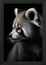Red Panda Framed Wall Art Poster Canvas Print Picture