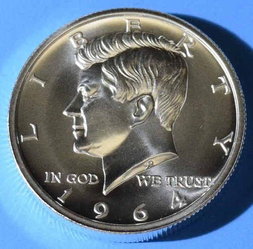 1964 KENNEDY HALF DOLLAR TRIBUTE 2 TROY OUNCES .999 FINE SILVER INTAGLIO MINT