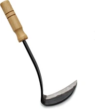 Kings County Tools Japanese Made Weeding Sickle Tool | Nejiri Kama | Razor... 