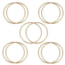 10 Pack 3 Inch Gold Dream Catcher Metal Rings Hoops Macrame for1918