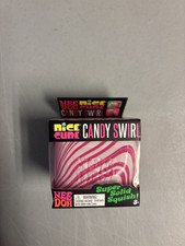 NeeDoh Nice Cube Candy Swirl Pink/White HTF Authentic Schylling