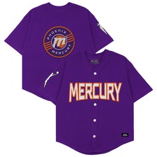 Unisex Playa Society  Purple Phoenix Mercury Baseball Fashion Jersey